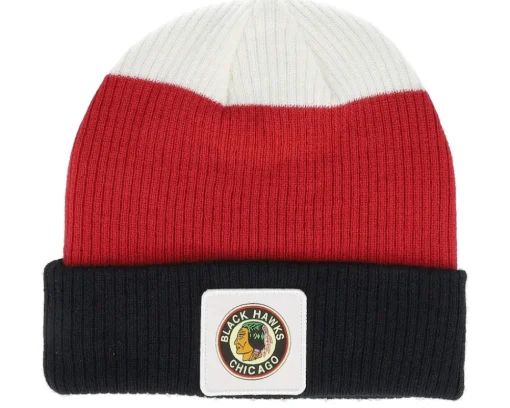 Cuff Beanies-Fanatics Detroit Red Wings Showboat Black/Red/Natural Cuff - Red, Black