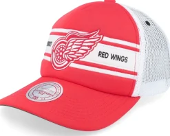 Trucker-Mitchell & Ness Detroit Wings Sideline Vintage /White A-frame Trucker - Red