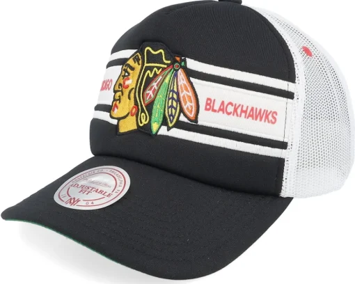 Trucker-Mitchell & Ness Detroit Wings Sideline Vintage /White A-frame Trucker - Red