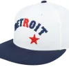 Snapback-American Needle Detroit Stars Archive 400 Ivory/Navy Snapback -