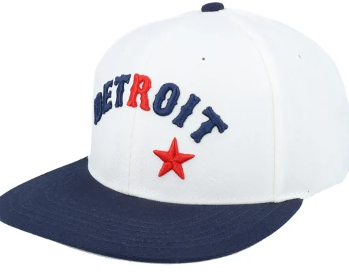 Snapback-American Needle Detroit Stars Archive 400 Ivory/Navy Snapback -