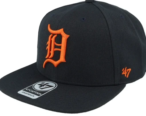 Snapback-47 Brand Detroit Tigers Sure Shot Captain Snapback - Black