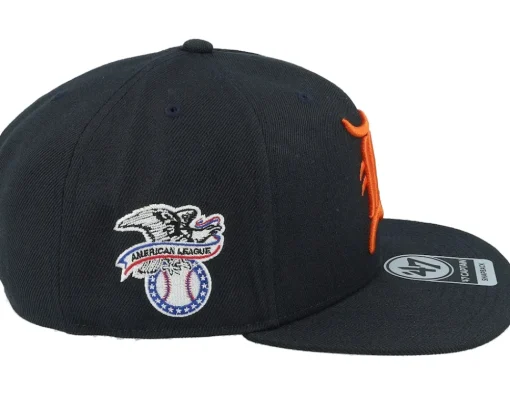 Snapback-47 Brand Detroit Tigers Sure Shot Captain Snapback - Black