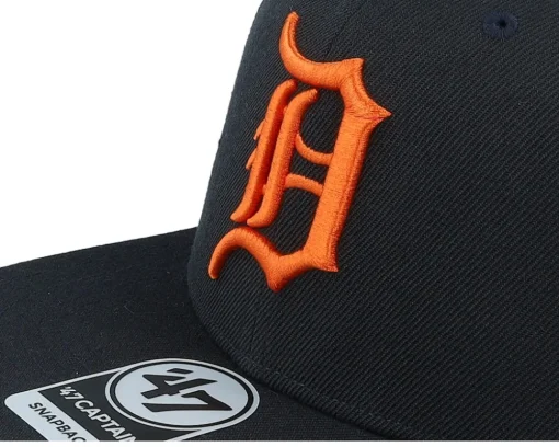 Snapback-47 Brand Detroit Tigers Sure Shot Captain Snapback - Black