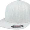 Snapback-Iconic Devil & Angel Ak47 Side Heather Grey Flat Brim Snapback -