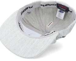 Snapback-Iconic Devil & Angel Ak47 Side Heather Grey Flat Brim Snapback -