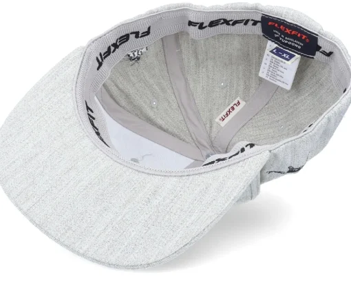 Snapback-Iconic Devil & Angel Ak47 Side Heather Grey Flat Brim Snapback -