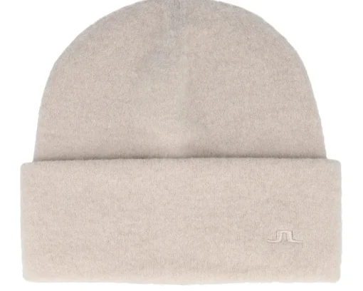 Hot J.Lindeberg Diamond Alpaca Mix Hat Moonbeam Cuff -
