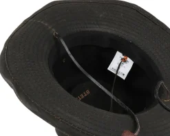Trilby Hats-Stetson Diaz Co/Pe Brown Fedora -