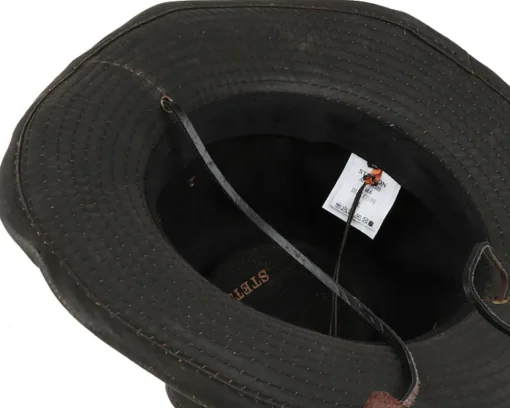 Trilby Hats-Stetson Diaz Co/Pe Brown Fedora -
