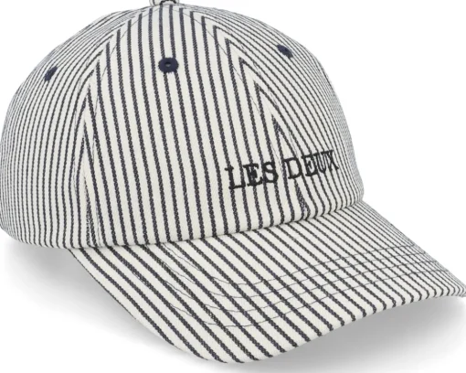 Online Les Deux Diego Stripe 2.0 Off White/Dark Navy Dad Cap -