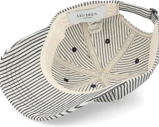 Online Les Deux Diego Stripe 2.0 Off White/Dark Navy Dad Cap -