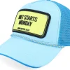 Clearance John Hatter & Co Diet Starts Monday Rubber Columbia Blue Rope A-Frame Trucker -