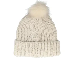 Online Brixton Dillon Beanie Off White/Dove Marl Pom -