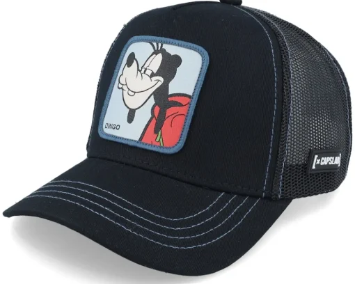 Trucker-Capslab Disney Goofy Black Trucker -