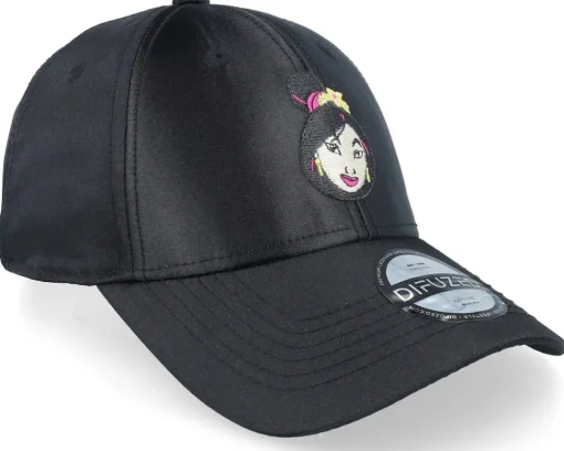 Sale Difuzed Disney Mulan Curved Bill Cap Black Adjustable -