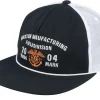 Trucker-Brixton Division Hat Black/White Trucker -