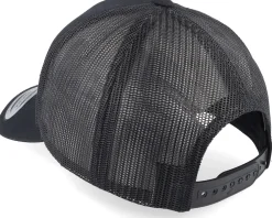 Trucker-Iconic Dobermann & Roses A-framed Trucker - Black
