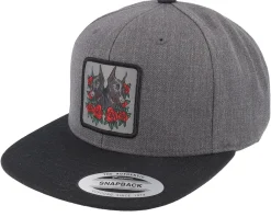 Trucker-Iconic Dobermann & Roses A-framed Trucker - Black