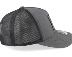 Trucker-Iconic Dobermann & Roses Grey A-framed Trucker -
