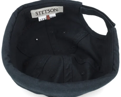 Short Beanies-Stetson Docker Cotton Black Short Beanie -