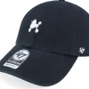 Dad Cap-47 Brand Dog Base Runner Icon 47 Clean Up Black Dad Cap -