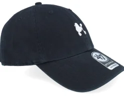 Dad Cap-47 Brand Dog Base Runner Icon 47 Clean Up Black Dad Cap -