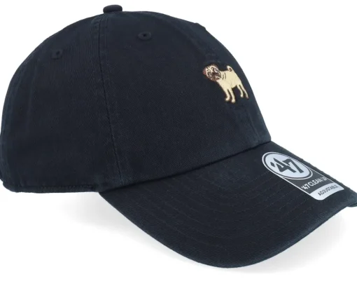 Sale 47 Brand Dog Base Runner Icon 47 Clean Up Black Dad Cap -