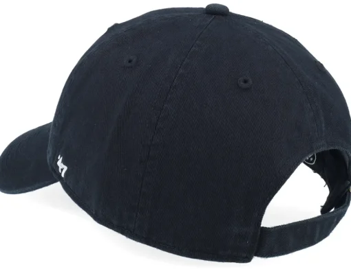 Dad Cap-47 Brand Dog Base Runner Icon 47 Clean Up Black Dad Cap -