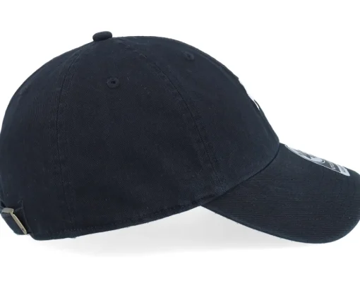 Dad Cap-47 Brand Dog Base Runner Icon 47 Clean Up Black Dad Cap -