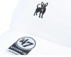 Outlet 47 Brand Dog-base Runner Icon 47 Clean Up Dad Cap - White