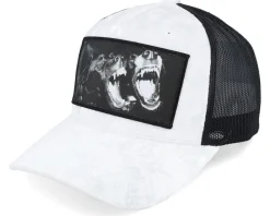 Velvet Caps-Calza Pennello Dogs Velvet White/Black A-frame Trucker -