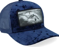 Trucker-Calza Pennello Dolphin Big Patch Velvet Navy Trucker - Blue