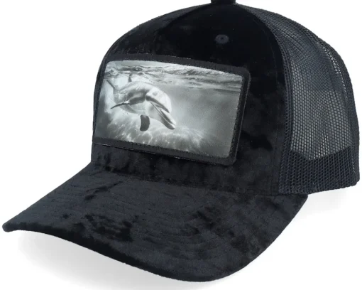 Trucker-Calza Pennello Dolphin Big Patch Velvet Navy Trucker - Blue