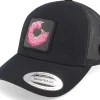 Sale Iconic Donut Smiley Face Retro Black Trucker -