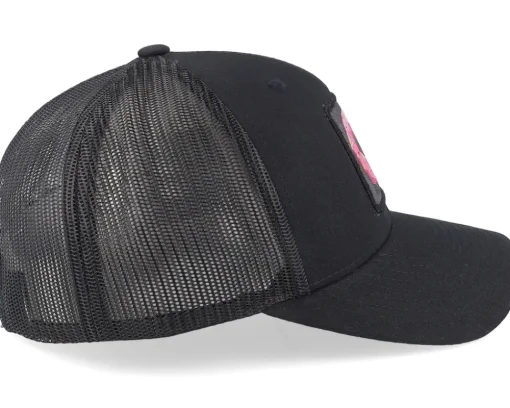 Sale Iconic Donut Smiley Face Retro Black Trucker -