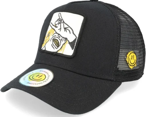 Trucker-Lucid Smile Dope Boy Patch Trucker - Black