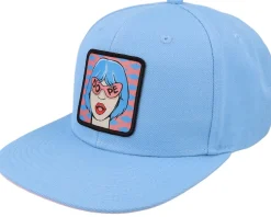 Best 4REAL Dope Pop Art Patch Lightblue/Pink Snapback -