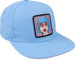 Best 4REAL Dope Pop Art Patch Lightblue/Pink Snapback -