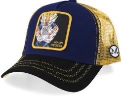 Kids-Capslab Dragon Ball Majin Vegeta Navy/Black/Yellow Trucker - Blue