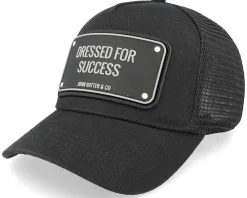 Trucker-John Hatter & Co Dressed For Success Black Trucker -
