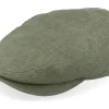 Online Stetson Driver Cap Linen Olive Flat Cap -