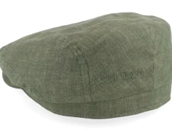 Online Stetson Driver Cap Linen Olive Flat Cap -