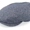 Hot Stetson Driver Silk Blue Herringbone Flat Cap -