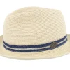Clearance MJM Hats Duan Toyo Natural/Blue Straw Hat -