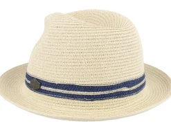 Clearance MJM Hats Duan Toyo Natural/Blue Straw Hat -