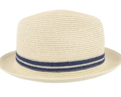 Clearance MJM Hats Duan Toyo Natural/Blue Straw Hat -