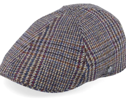Sale Lierys Duck Cap Glecheck Beige Flatcap -