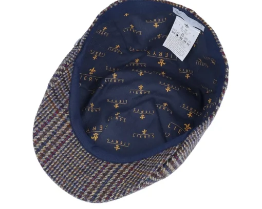 Sale Lierys Duck Cap Glecheck Beige Flatcap -