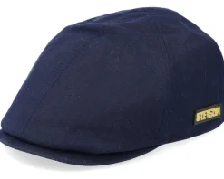 Flat Caps-Stetson Duck Cap Vintage Wax Flat Cap -